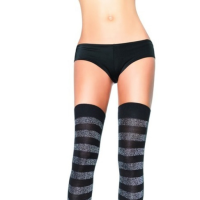 LA6312 Leg Avenue Striped Opaque Thigh Highs